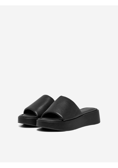 Only Minimalist Platform Terlik - Günlük, Rahat, Şık Kadın Ayakkabısı Siyah