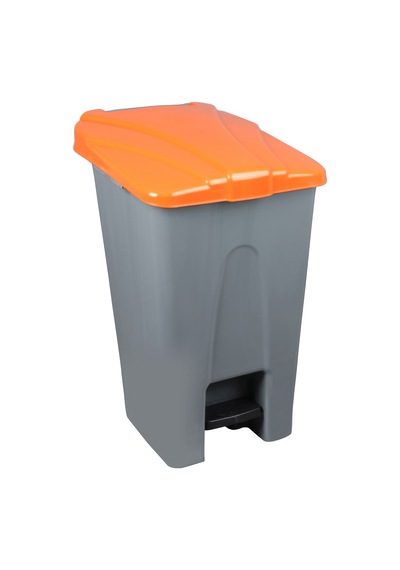 Safell Plastik Pedallı Çöp Kovası 70Lt Çöp Konteyneri Gritruncu