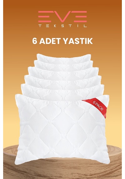 Eve Tekstil - 6 adet Diamond Plus Kapitone Yastık
