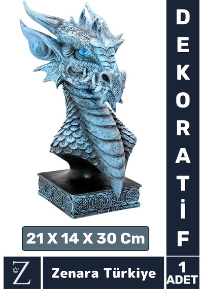 Premium Yüksek Kaliteli Çok Şık Dekoratif Hediyelik Özel Gün Biblo Koleksiyon Polyester Dragon Model