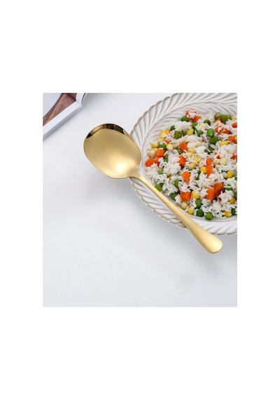 Arvale Profesyonel 21 Cm Paslanmaz Çelik Servis Kaşığı Yemek Ve Salata Servisi İçin