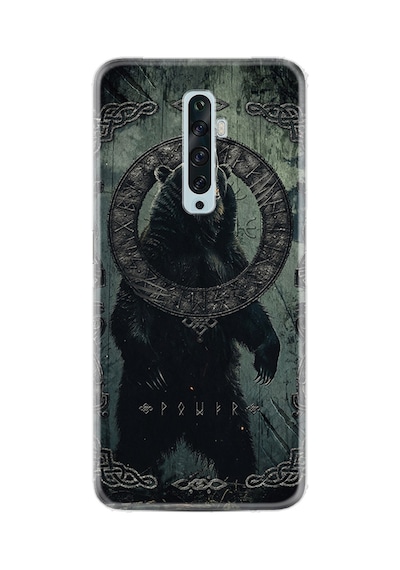 Oppo Reno 2z Kılıf Hayat Serisi Desenli Bear Power -product Code 2000