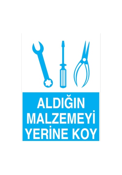 Arızalı Takım Ve Malzeme Kullanma Uyarı Tabelası - 70x100 Foreks - Atm16