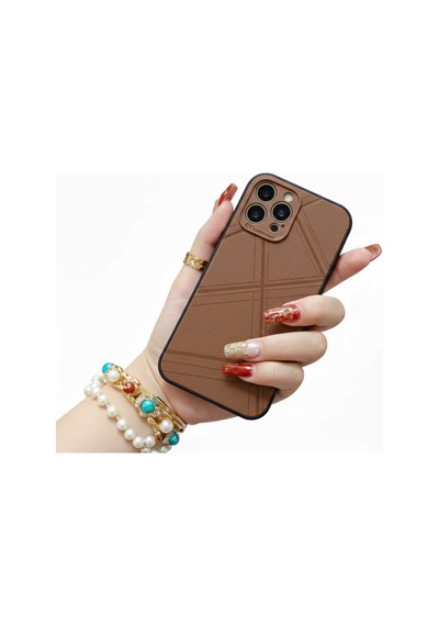 Apple iPhone Uyumlu  15 Pro Max Deri Desenli Telefon Kılıf Modelleri