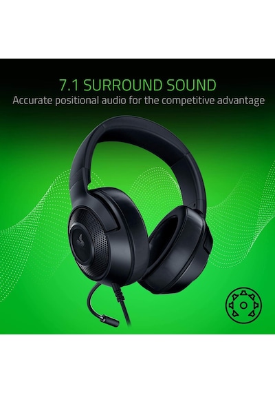 Razer Kraken X Lite - Ultra Hafif Oyun Kulaklığı Surround Ses - H Renkli
