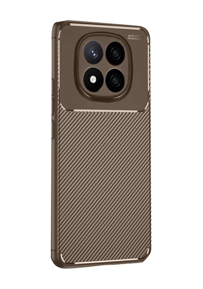 Xiaomi Redmi Note 14 Pro 4g Kılıf Auto Focus Karbon Kapak - Kahverengi 0.2M-Çok Renkli