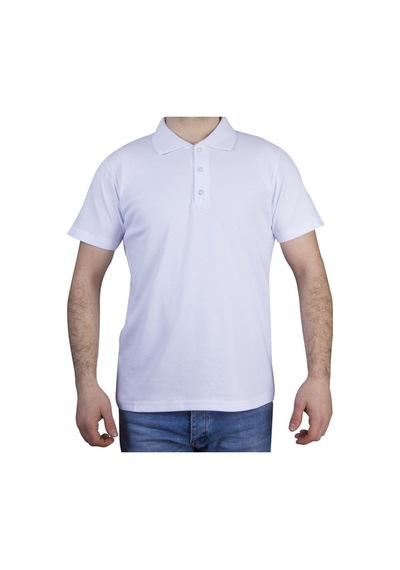 Polo Yaka Tshirt İş Elbiseleri Beyaz