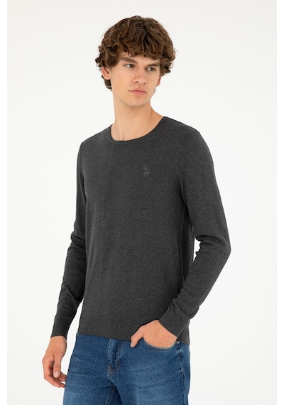U.s. Polo Assn. Erkek Antrasit Melanj Kazak /triko 50293505-vr081 Antrasit Melanj U.s. Polo Assn. Erkek Antrasit Melanj Kazak /triko 50293505-vr081 Antrasit Melanj