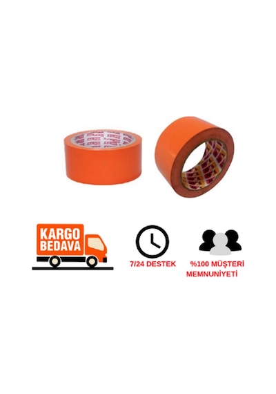 Cam Montaj Bandı İz Bırakmaz 5 CMx33metre Turuncu Pvc Bant Oto