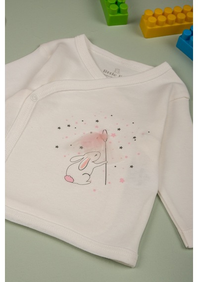 Bebetospik %100 Pamuk Kalitesi 5'li Set Hastane Çıkışı & Yeni Doğan Seti - Yeni Doğan / Pembe Pembe