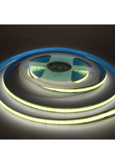 12v 8mm 320 Ledli Esnek Cob Şerit Led Gün Işığı Ip20 5 Metre