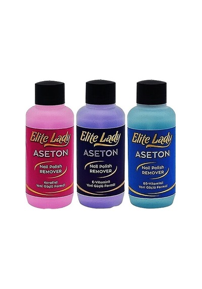 Elite Lady Aseton Oje Sil 125ml B5 Keratin E Vitamin - 12'li Paket