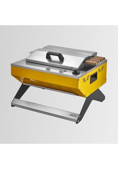 Remta REM.R131 Elektrikli Döküm Barbekü Izgara Mangal Sarı