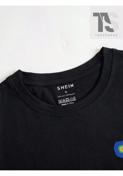 Tarzsokak Erkek Slogan Ve Karakter Baskılı T-shirt Siyah