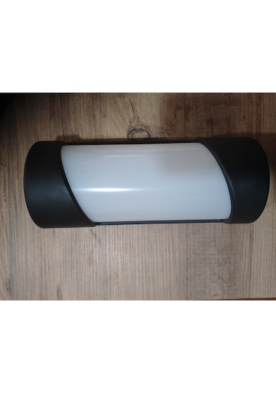 24 Watt Gün Işığı Ledli İç Ve Dış Mekan Apliği, Banyo, Teras, Veranda, Balkon, Kamelya, Bahçe Apliği Siyah
