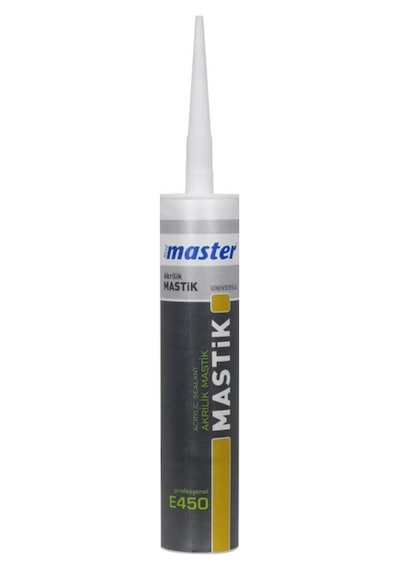 Badem10 Gri Master Profesyonel Silikonize Akrilik Mastik E450 450 Gr 1 Adet