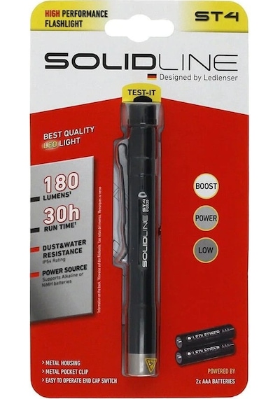 Solidline St4 Kalem Fener Siyah