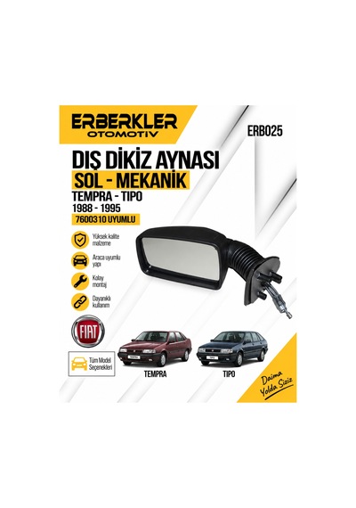 1988-1995 Tempra Tıpo Dıs Dıkız Aynası Sol Mekanık 7600310 Uyumlu - Erb1623