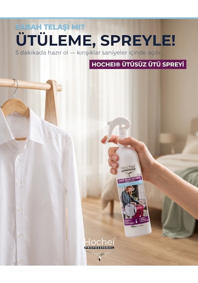 Toptancı Paketi Hochei Ütüsüz Ütü Spreyi 400 Ml X 20 Adet 20'li Set