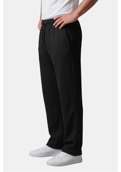 Deep Sea Deepsea Siyah Baggy Style Likralı Lastikli İpli Erkek Spor Pantolon 2600262