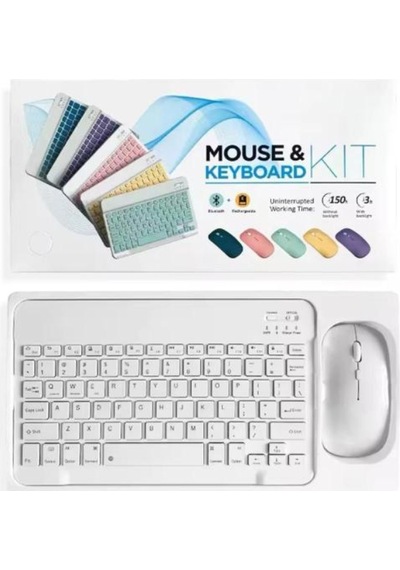 Zr20km Beyaz Kablosuz Klavye Mouse Set Diğer