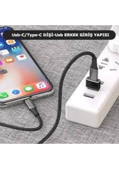 Samsung Uyumlu Huawei Xiaomi Oppo Type-C Dişi Usb Erkek Çevirici