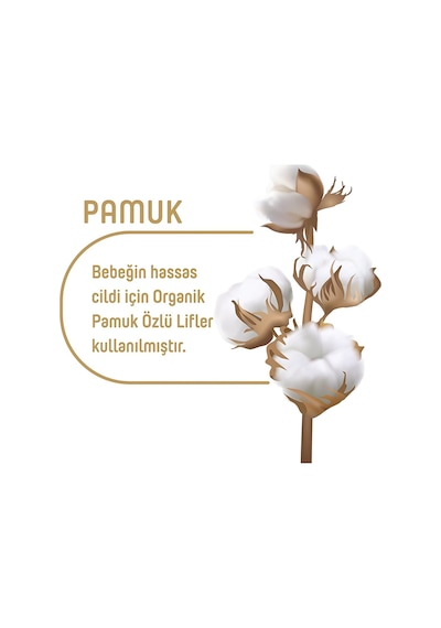 Pure Baby Organik Pamuklu Islak Havlu 12 x 90'lı 1080 Yaprak