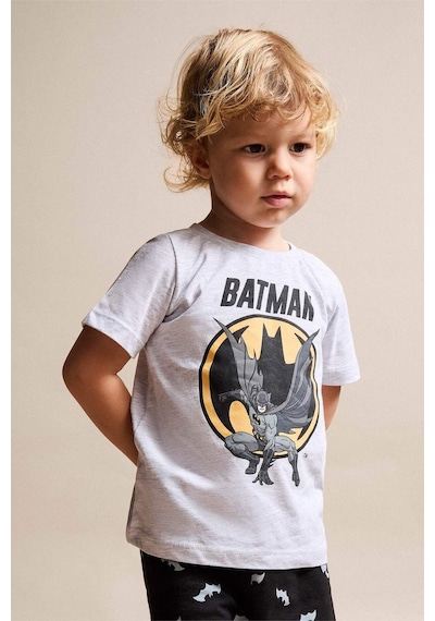 Defacto Batman Lisanslı 2li Pijama Gri Melanj Takımı Erkek Bebek H8147a526hsgr400 Gri-gr400