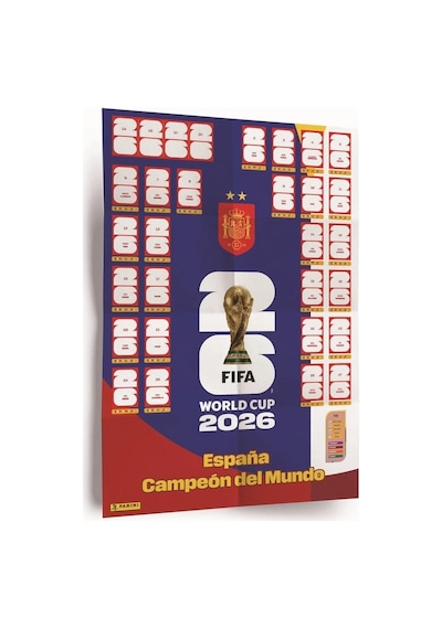 Panini Fıfa World Cup 2026 İspanya Şampiyonluk Posteri + 30 Sticker Official Winner