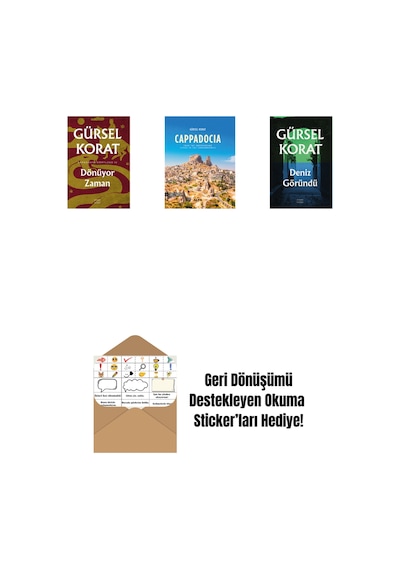 Dönüyor Zaman + Cappadocia Ciltli + Deniz Göründü + Okuma Sticker'ları