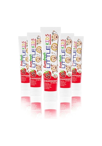 Eurofresh Little Kids 3 Yaş Üzeri Çilek Aromalı Diş Macunu 50gr X 5 Adet