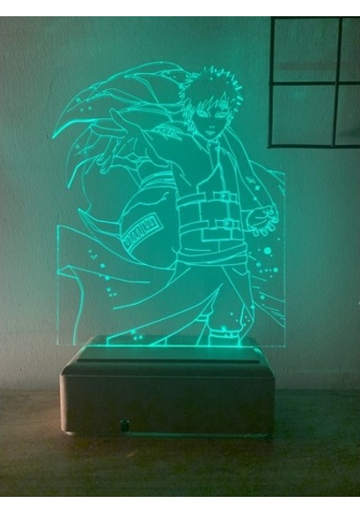 Modiwa Design Naruto Gaara 16 Renk Gece Lambası