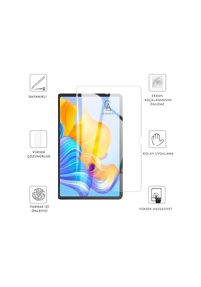 Honor Pad 8 12 Inç Uyumlu 360 Dönebilen Standlı Tablet Kılıfı Ekran Koruyucu Ve Kalem Seti Mavi