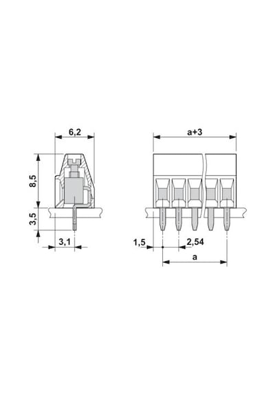 Phoenix Contact Pcb Klemens - Mpt 0,5/ 5-2,54