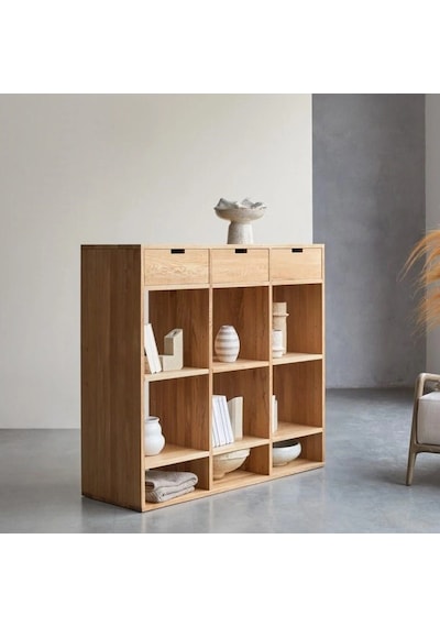 Oslo Model Masif Ahşap Büfe, Konsol Ceviz