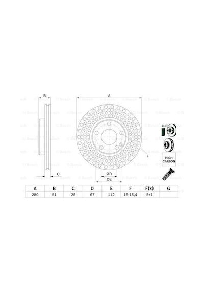 Mercedes B 246 B180 1.6 2011-2013 Bosch Ön Disk 2 Adet