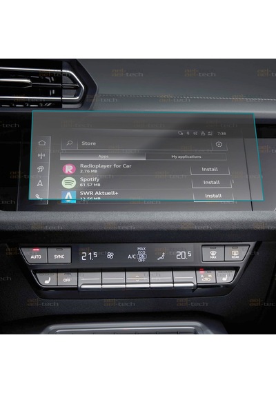 Audi A3 Uyumlu Mat 10,1 İnç Navigasyon 9h Nano Ekran Koruyucu 2021-2026