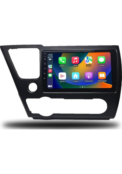 Honda Civic Amerikan 2014-2015 8+256 Gb Premium Ekran Android Multimedya Sistemi Yazılımsal 9"