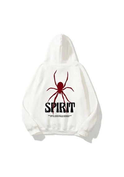 Startmore Unisex Spirit Sweatshirt Hoodie Beyaz Beyaz