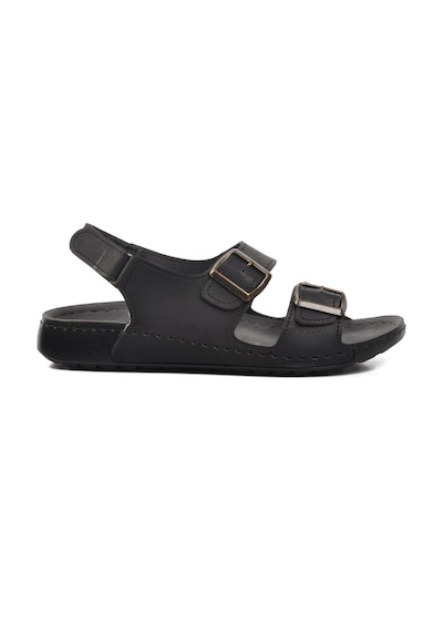 Ayakmod 80-954 Siyah Erkek Sandalet 001