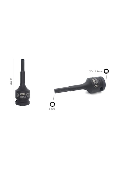 Ceta Form 6 mm 1/2” Havalı Allen (Alyan) Uçlu Lokma C68-H06