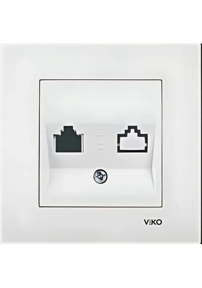 Viko Karre/meridian Data Prizi Jacksız Beyaz Çerçevesiz 90967x62 Viko