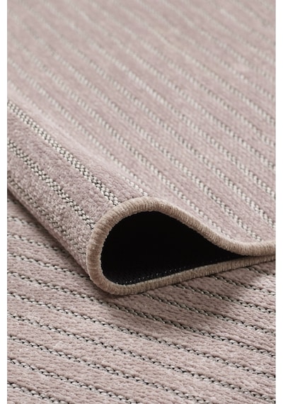 Bej Fitilli Desen Şönil Kilim Makinede Yıkanabilir Kaymaz Taban Halı Yolluk Bej