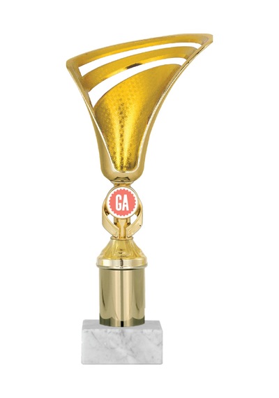 Odak Kupa - Genel Kupalar - Gn-030 B - 28 Cm Altın - Beyaz