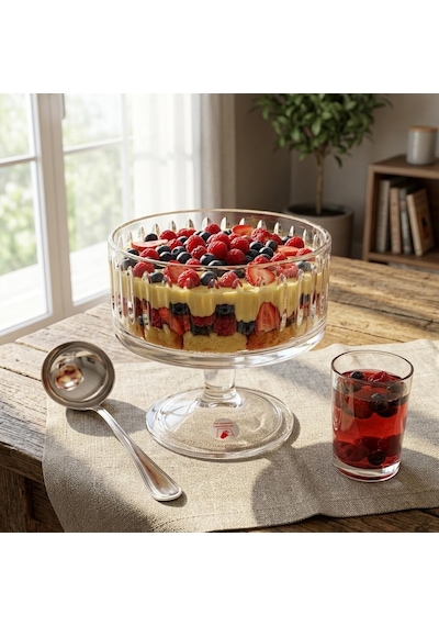 Pupa Model El Yapımı Ayaklı Cam Sunum Kasesi - Üfleme Cam Şeffaf Salata, Meyve Ve Meze Kasesi 11.5x13.5 Cm Çok Renkli