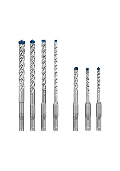 Ayrex Professional 7 Parça Expert Sds Plus-7x Kırıcı Delici Delme Uçları Yumuşak Taş, Sert Taş, Beton, Donatı