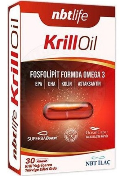 Nbtlife Krill Oil Fosfolipit Formda Omega 3 30 Kapsül