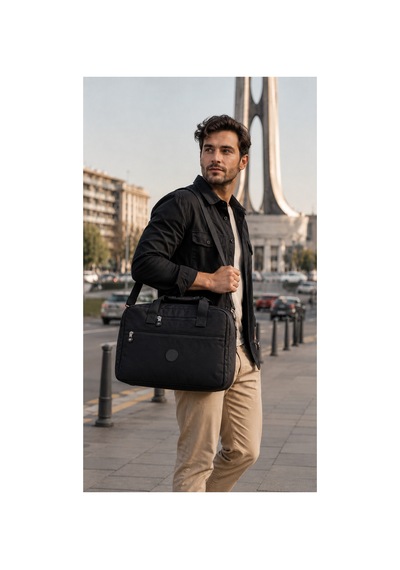 Kaff Bhpc 6011 Siyah Geniş Hacimli Unisex El Ve Omuz Seyahat Spor Çantası