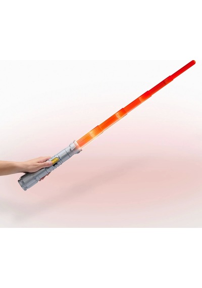 Uzayıp Kısalan Sesli Işıklı Power Saber Işın Kılıcı Kırmızı - 90 Cm