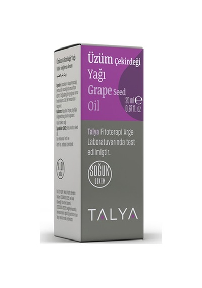 Talya Soğuk Sıkım %100 Saf ve Doğal Üzüm Çekirdeği Yağı 20 ML